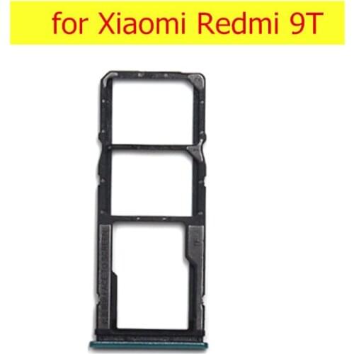 For Xiaomi Redmi 9T Card Tray Holder SIM Card SD Card Slot Holder Adapter Repair Spare Parts