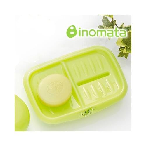 Plastic inomata bunk soap box double layer water soap dish