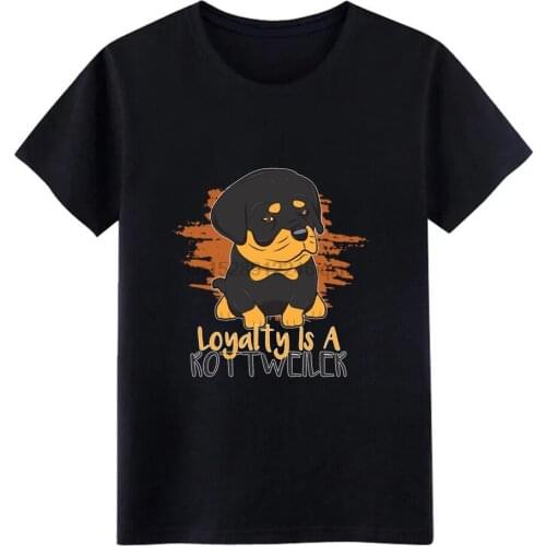 Rottweiler puppy dog lover gift pet t shirt men Design Short Sleeve round Neck Clothes Interesting Humor Spring Autumn tshirt