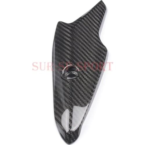 Muffler Exhaust Heat Shield Cover Trim Cowl Fairing For Kawasaki Z900 ABS 2017 2019 Full Carbon Fiber 100% Twill