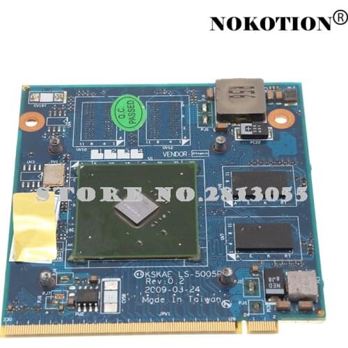 NOKOTION K000075450 KSKAA LS-5005P For TOSHIBA A500 L500 L550 laptop Graphic VGA Video Card GT210M