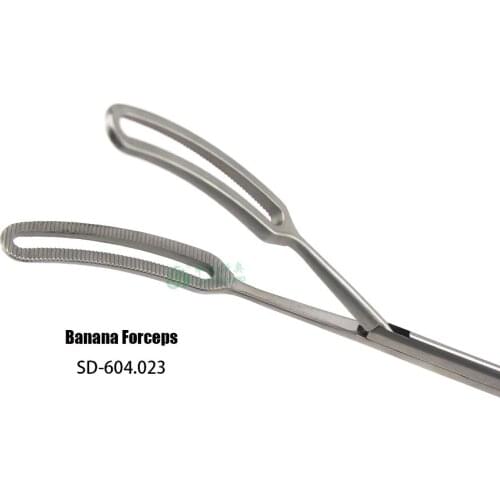 Surgical Medical Thoracoscopic Instruments banana head head Forceps