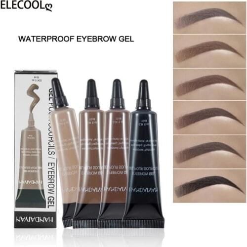 ELECOOL Pro Eyebrow Cream Gel Makeup Eyebrow Tattoo Pen Tint Long Lasting Waterproof Henna Eyebrow Gel cejas maquillaje