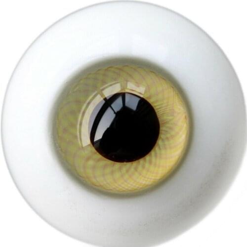 [wamami] 12mm 14mm 16mm 18mm Yellow Glass Eyes Eyeball BJD Doll Dollfie Reborn Making Crafts