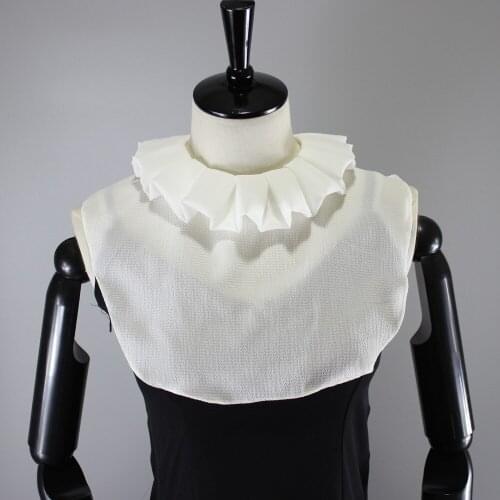 Linbaiway Women Chiffon Stand Fake Collar Sweater Half Shirt Tops False Collar Stand Detachable Collars for Women Nep Kraagie