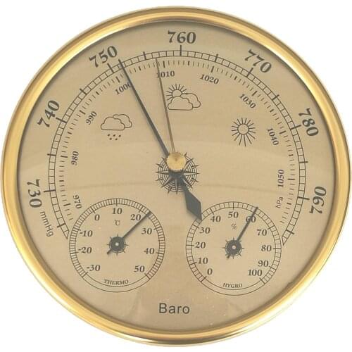 Barometer Thermometer Hygrometer Weather Station Barometric Pressure Temperature Humidity Measurement Easy Reading Display