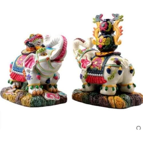 Appearance Modeling: Animal Ceramic Taiwan Cochin Pottery Elephant Elephant Hulu Elephant Home Art Decoration
