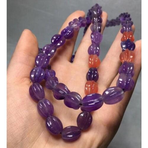 Fashion jewelry Free Shipping Natural green 108 red purple green Hand carved Grade Jadeite Carambola skewer necklace