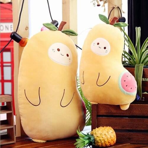 Cartoon Funny and Soft Never Pear Pillow Plush Toy Creative Cute Fruit Sofa Pillow Home Decoration Doll Girl Holiday Gift