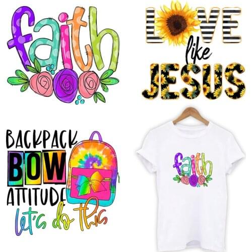 DIY Cartoon Letter And Word Heat Transfer Sticker For Vogue Girl Clothing Patch 1 Piece. T248