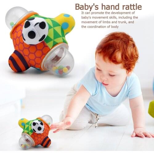 Infant Baby Rattles Hand Bells Grasping Toys Music Shaker Educational Toys Ring Bell Ontwerp Gift Peuter Interactie Educatief