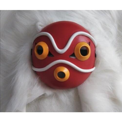 Princess Mononoke San Mask Mononoke Hime Mask Miyazaki Hayao Japanese Anime Cosplay Props Helmet