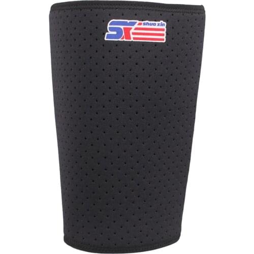 Thigh Brace Anti-slip Strips Hamstring Compression Sleeve Pulled Strain Tendonitis Protector Band Support Wrap