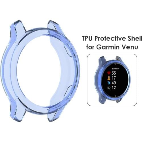 Transparent Guard Smart Watch Cover Fashionable TPU Dial Wristwatch Present for Garmin Venu Protective Case Frame