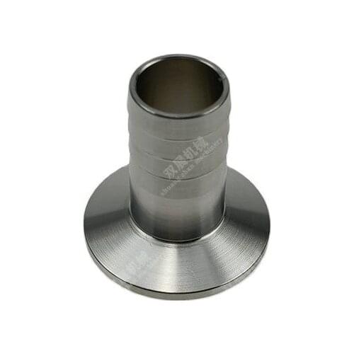 Sanitary 50mm Long Hose Barb Adapters 3/4" (19mm) X 1.5in. (50.5mm) Tri Clamp SS304 Stainless Steel
