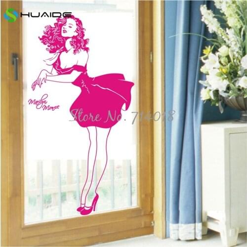 Sexy Marilyn Monroe Wall Sticker Living Room Sofa Background Wall Art Decal Bar KTV Door Decor Beauty Salon Vinyl Stickers A899