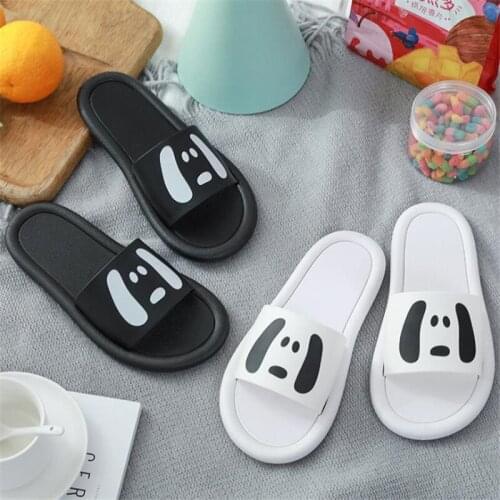 Womens Cute Cartoon Slippers Ladies Indoor House Wearresistant Floor Slides Female Fashionable Soft-Soled Sandals Girls Shoes