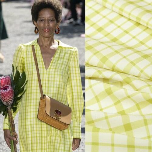 150 cm wide printed fabric lattice digital printed fabric meter brand shirt dress handmade DIY fabric wholesale cloth