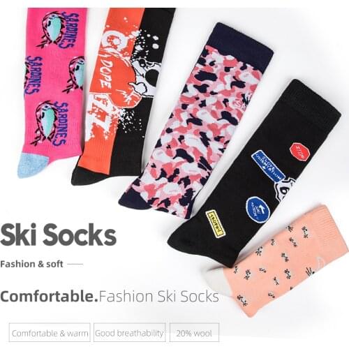 Copozz Outdoor Sports Ski Socks High Thickened Winter Snow Thermal Socks Walking Hiking Leg Warmers wool sock for Men Women