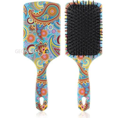 Airbag Cushion Comb Hair Massage Scalp Meridian Printing Comb Home Curling Internet Celebrity for Long Hair Large