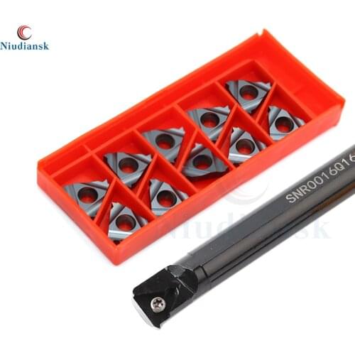 1pc SNR0014M16 SNR0016Q16 SNR0020R16 SNR0025S16 Internal Thread Turning Tool Rod 10pcs 16IR 0.5 1.75 3.5 ISO BMA Carbide Inserts