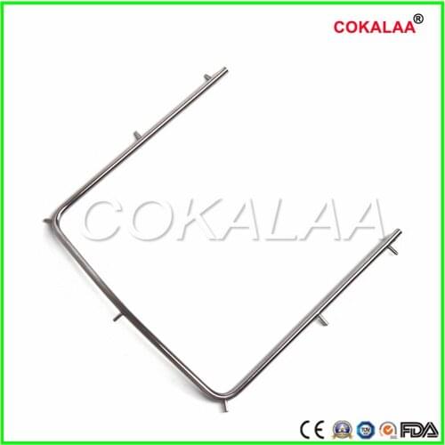 10Pcs Dental Rubber Dam Frame Stainless steel Instrument Tool Stainless Steel 10CM*10CM Dentistry Clinic