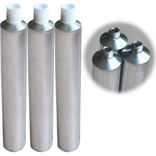 1000pcs Silver Empty Toothpaste Tubes 30ml Wholesale Aluminum Travel Tube Toothpaste Unsealed Tubes Underfill Protect Packing