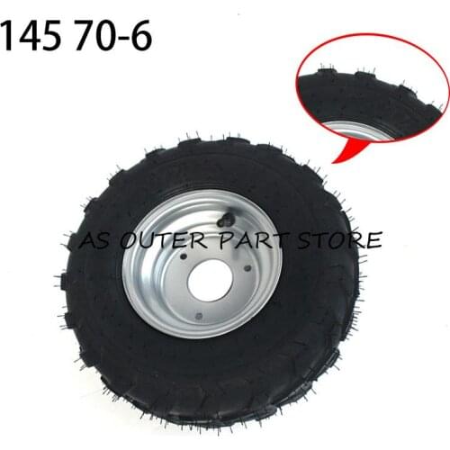 145/70-6 6 inch with Hub rim ATV Tire For Go Kart Buggie Atv Quad