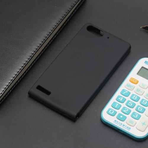 AMMYKI 4.5'For huawei ascend p6 mini case Frosted feel odorlesss soft Black silicone phone cover 4.5'For huawei ascend g6 case
