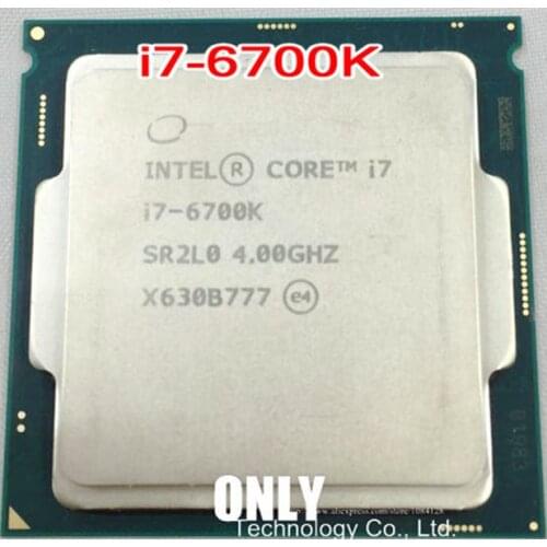 Free shipping Intel Core 6 series Processor I7 6700K I7-6700K CPU LGA 1151-land FC-LGA 14 nanometers Quad-Core cpu