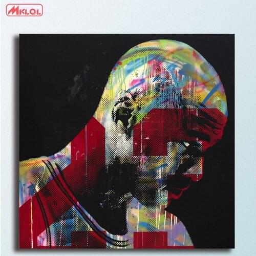 Large pop art Jordan Oil Painting Wall Art Picture Paiting Canvas Paints Home Decor Abstract Print Painting Modern Wall Decor