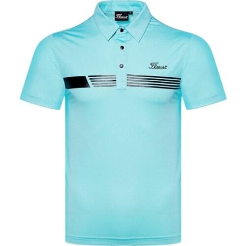 Golf Wear Quick Drying Summer Golf Mens Wear Fast Dry Clothes Outdoor Polo Shirt Casual Sweat Wicking Top