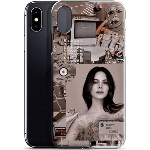 Sexy singer model Lana Del Rey Phone Case for iPhone 11 12 pro XS MAX 12 12Mini 8 7 6 6S Plus X SE 2020 XR phone case