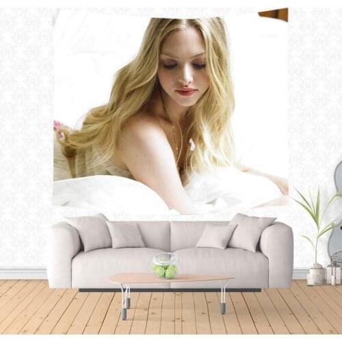 Home Decorative Amanda Seyfried Wall Tapestry Hanging Carpet Polyester Sofa Cover Beach towel Bed Sheet Throw Blanket