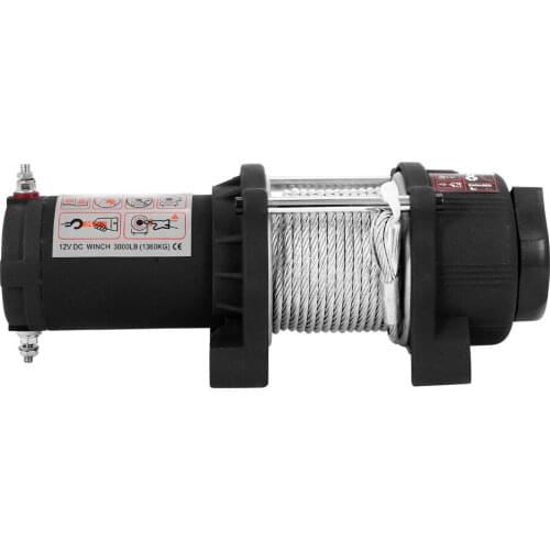 Electric Winch 12500LBS 12V Winch Recovery Kit With Wireless Remote Control (1360kg)