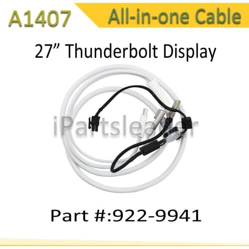 ALL IN ONE CABLE for Apple Thunderbolt Display 27” A1407 All-in-one Power Cable Mid 2011 2016 MC914 922-9941