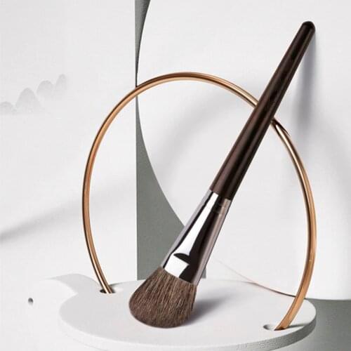 MyDestiny makeup brush-Ebony professional high quality natural fur series-gray rat&pony hair blush&bronzing brush-cosmetic pen