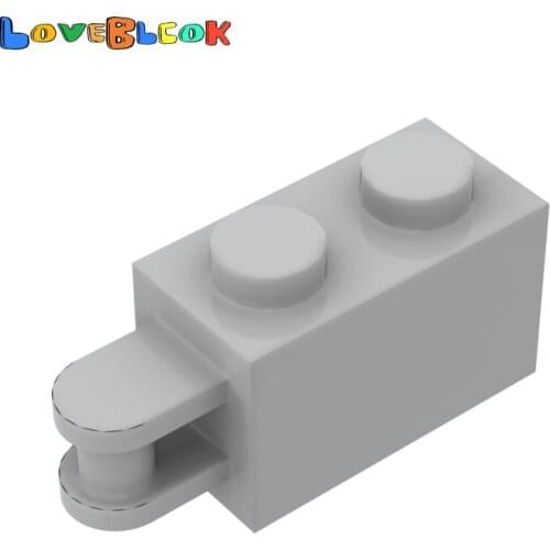 Brick 1x2 with Shaft Building Blocks Assembles MOC Parts DIY Toy Creative Educational For Kids Compatible 34816 10pcs/Lot