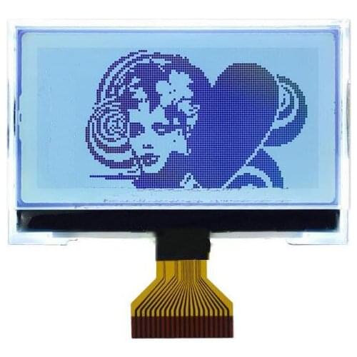 20PIN COG 12864 LCD Screen ST7567 Controller 3.3V White Backlight SPI Parallel Interface