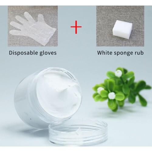 White Leather Paint Shoe Cream Coloring for Bag Sofa Car Seat Scratch 50ml Leather Dye Repair Restoration