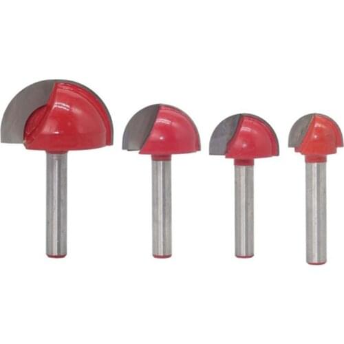 HOT 6mm Shank Ball Nose End Mill Wood Router Bit Set Round Cove CNC Milling Cutter Radius Core Solid Carbide Woodworking