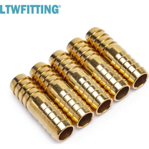 LTWFITTING Brass Barb Splicer Mender 5/8" ID Hose Fitting Air Boat Fuel Hose Joine