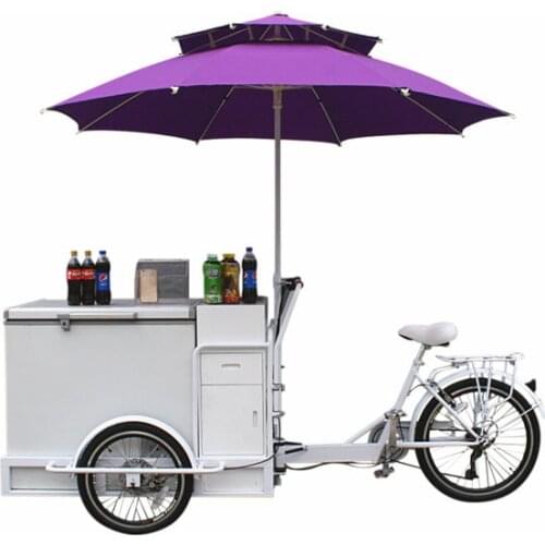 Fashion Front Load Ice Cream Cargo Bike Electric Adult Tricycle With High Quality Freezer for Sale Wholesale Price