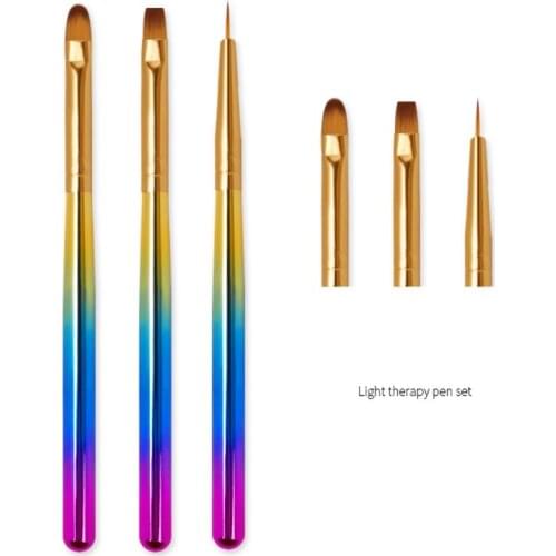 Nail Painting Brushes Kit Manicure Tool Set Nylon UV Gel Painting Brush Nail Dotting Tool DIY Nail Accessories