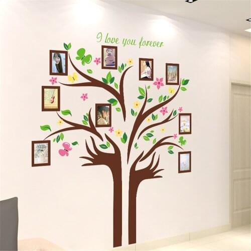 Tree Shaped Photo Wall Decorative Sticker Wall Stickers Bayroom Bedroom Living Room Decor Home Decoration Accessories
