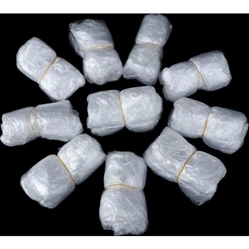 100Pcs/lot Disposable Shoe Covers White Plastic Waterproof Overshoes Rainy Day Carpet Floor Protector Thick Cleaning Shoe Cover