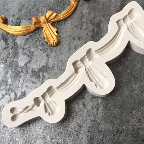 Sugarcraft Bow Shape silicone mold fondant mold cake decorating tools chocolate gumpaste mold K087