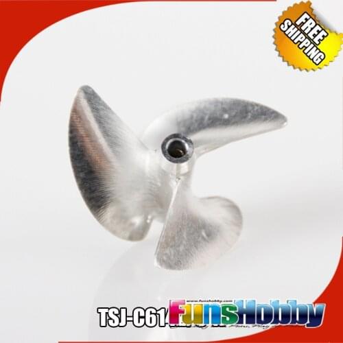 Tenshock CNC 7075-T6 3 blade Aluminium Propeller M4 for Mono / Hydro Rc Boat