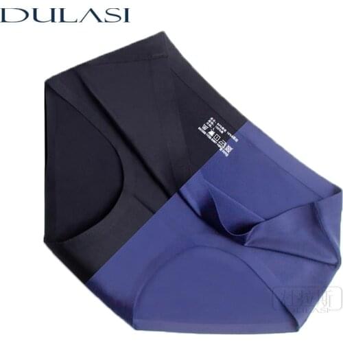 Seamless Sexy Panties Women Underwear Ice Silk Briefs Transparent Panty Shorts for Girls Ladies Nylon Underpants DULASI 2pcs/lot