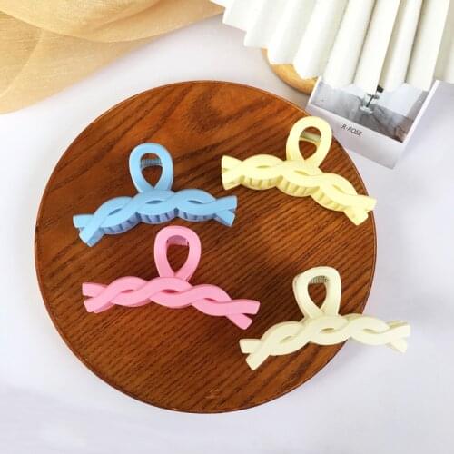 Twist Simple Candy Cute Hair Clip Claw Clamp Summer Multi Hair Accessories for Women